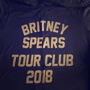 Britney Spears Tour Club Black Tee Shirt Medium